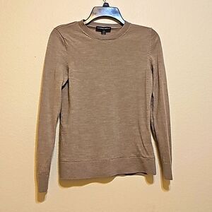 Katherine Barclay Ladies Merino Wool Sweater, Tan (S )
